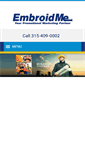 Mobile Screenshot of embroidme-liverpoolny.com